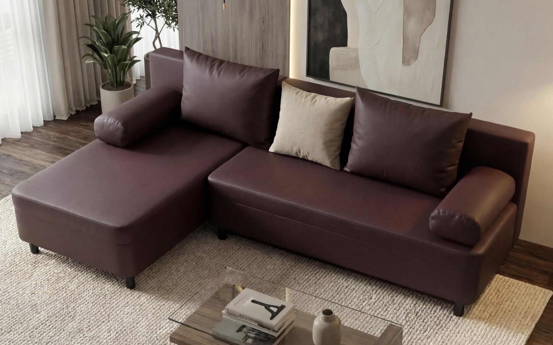 Coltar extensibil Delano, bordo + gri-bej  6